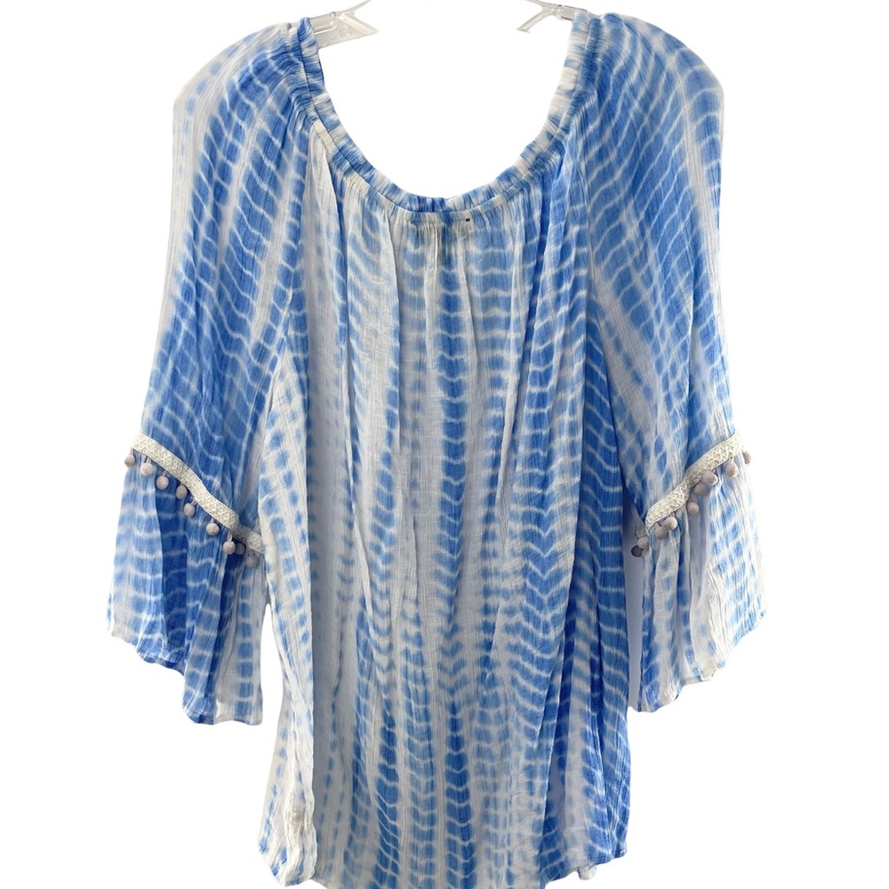 I.N. Studio Women Bell Sleeves Blouse 2X